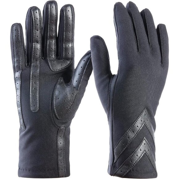 Isotoner Womens Spandex Touchscreen Cold Weather Gloves Warm Fleece Lining - Picture 1 of 4
